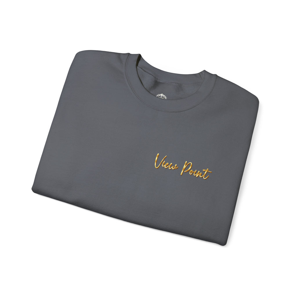 "View Point" Crewneck - Heavyweight Sleeve Print Sweatshirt