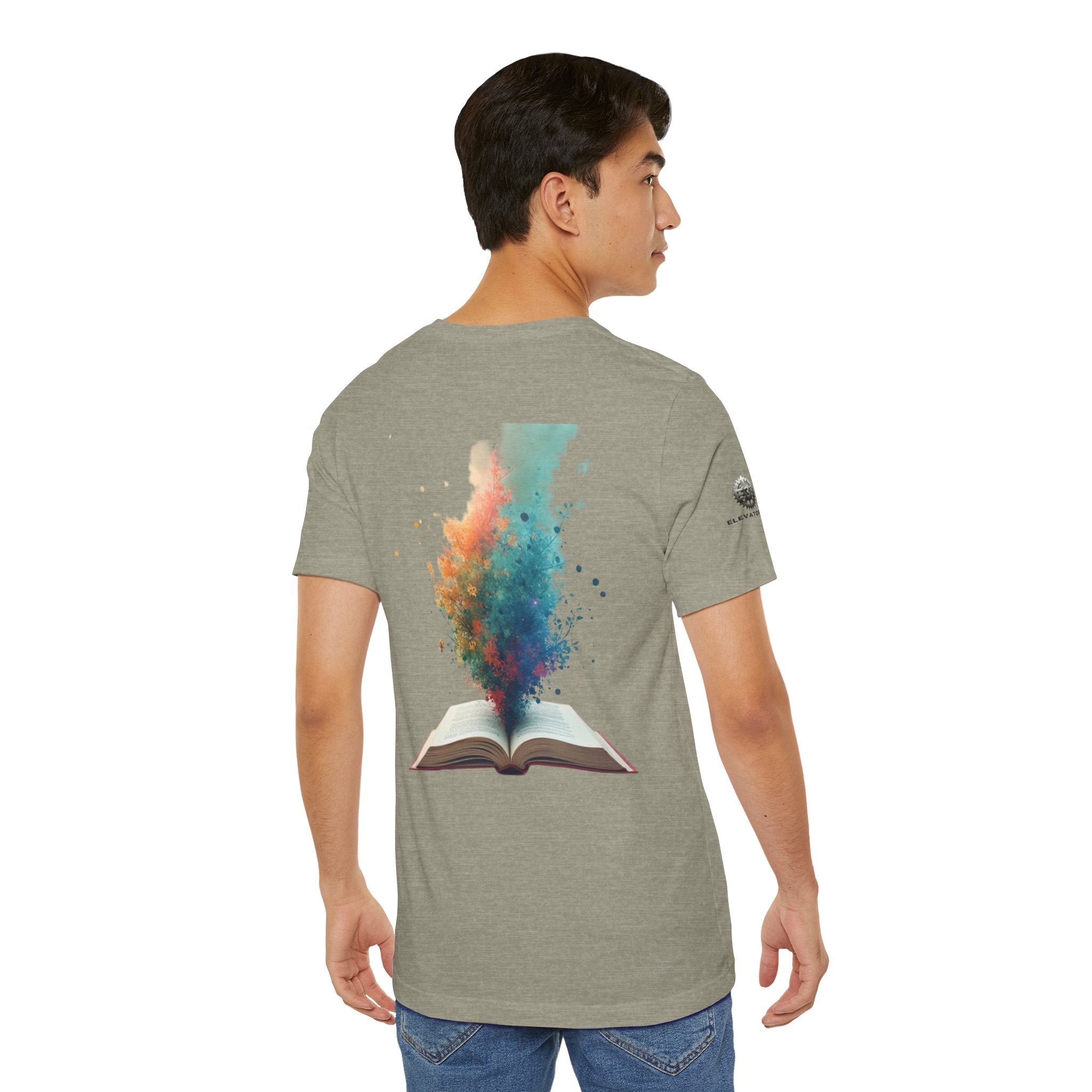 Next Chapter affirmation tee | Graphic open book back, inspirational sleeve text