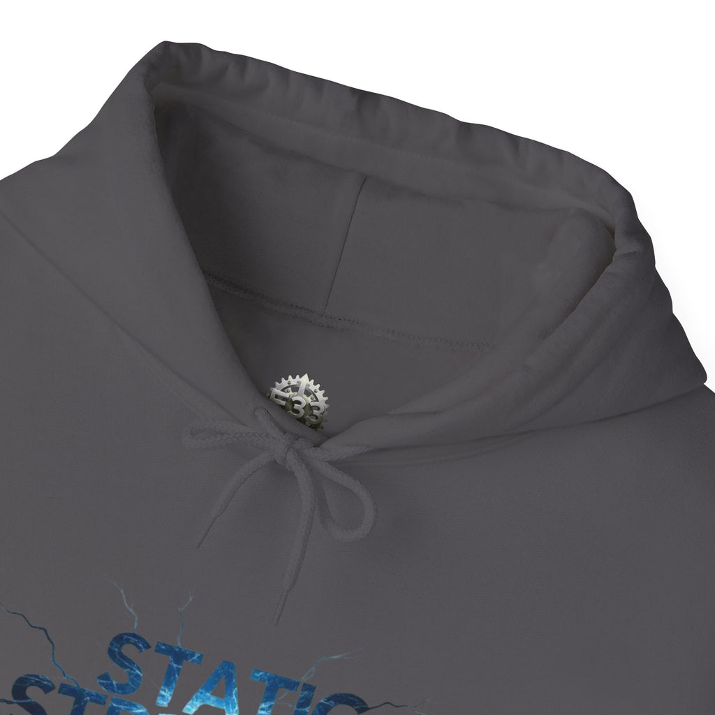 “Static Strength” Hoodie Sweatshirt- Sleeve Print Affirmation