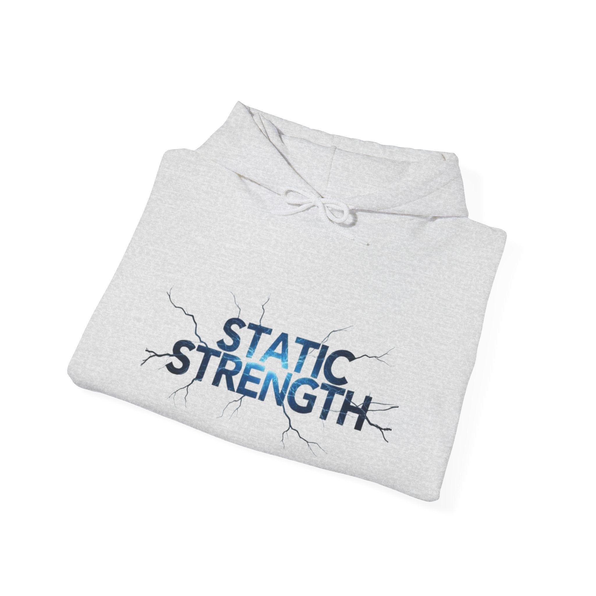 “Static Strength” Hoodie Sweatshirt- Sleeve Print Affirmation