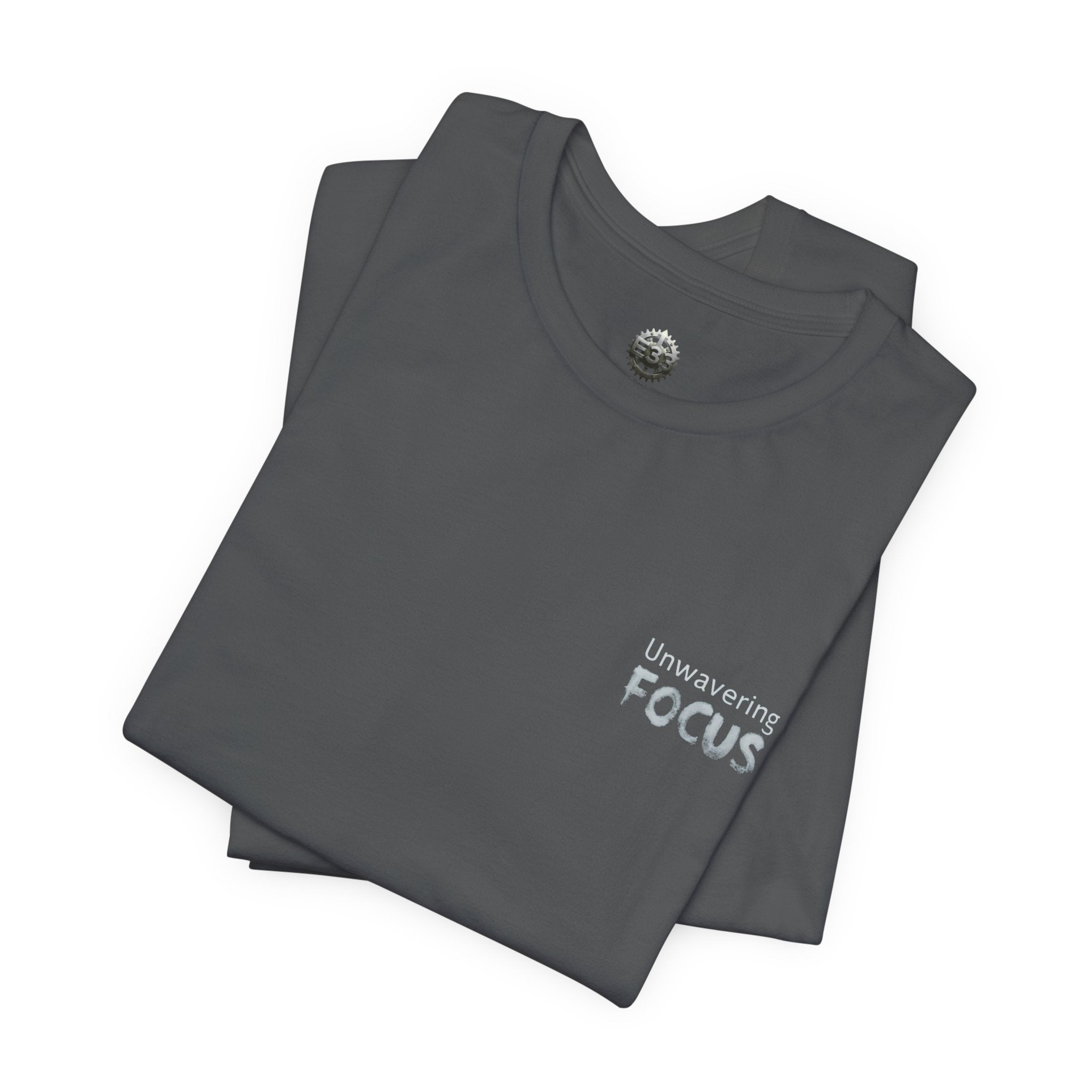 Unwavering Focus Tee — Affirmation Sleeve Graphic T-Shirt