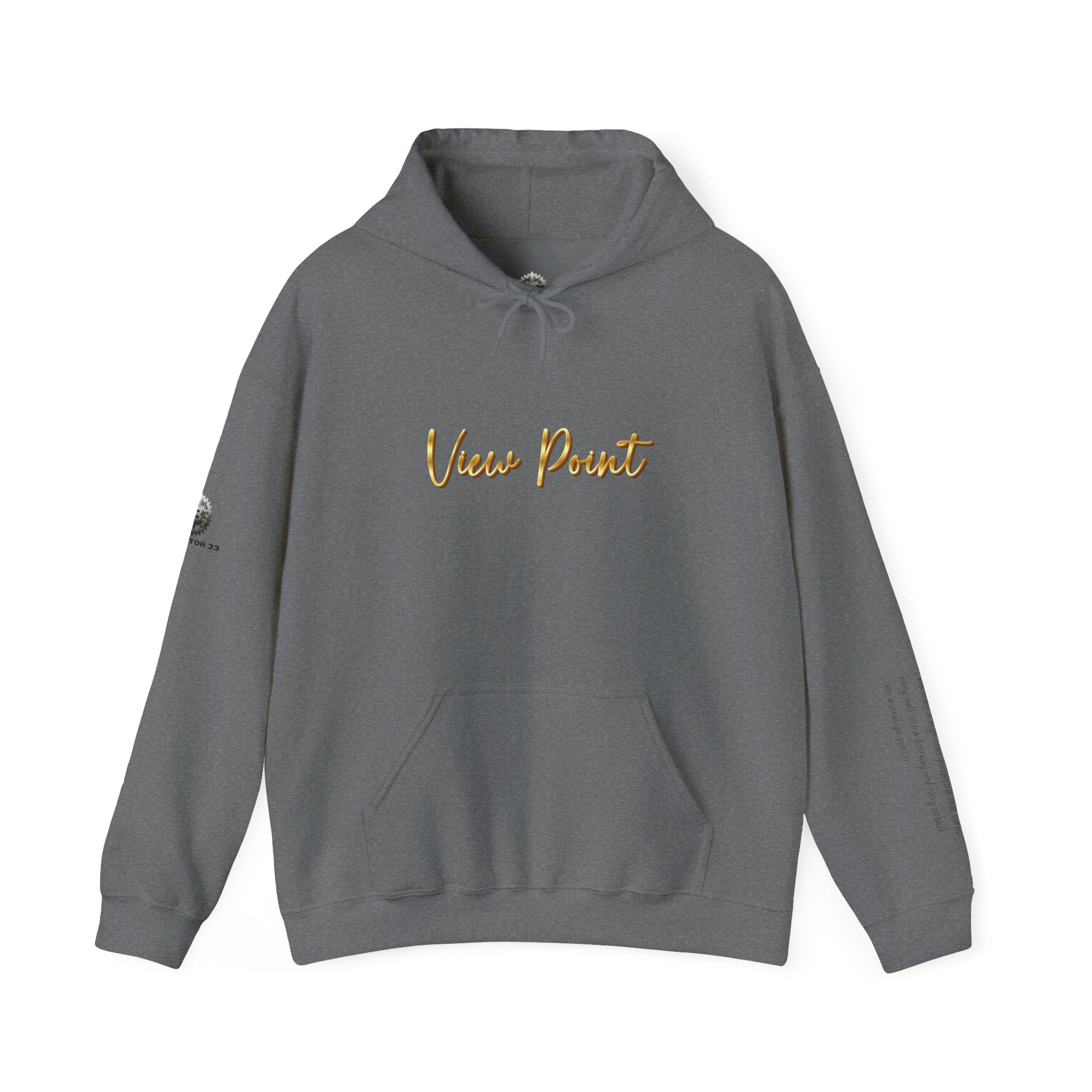“View Point” Hoodie- Sleeve Print Affirmation