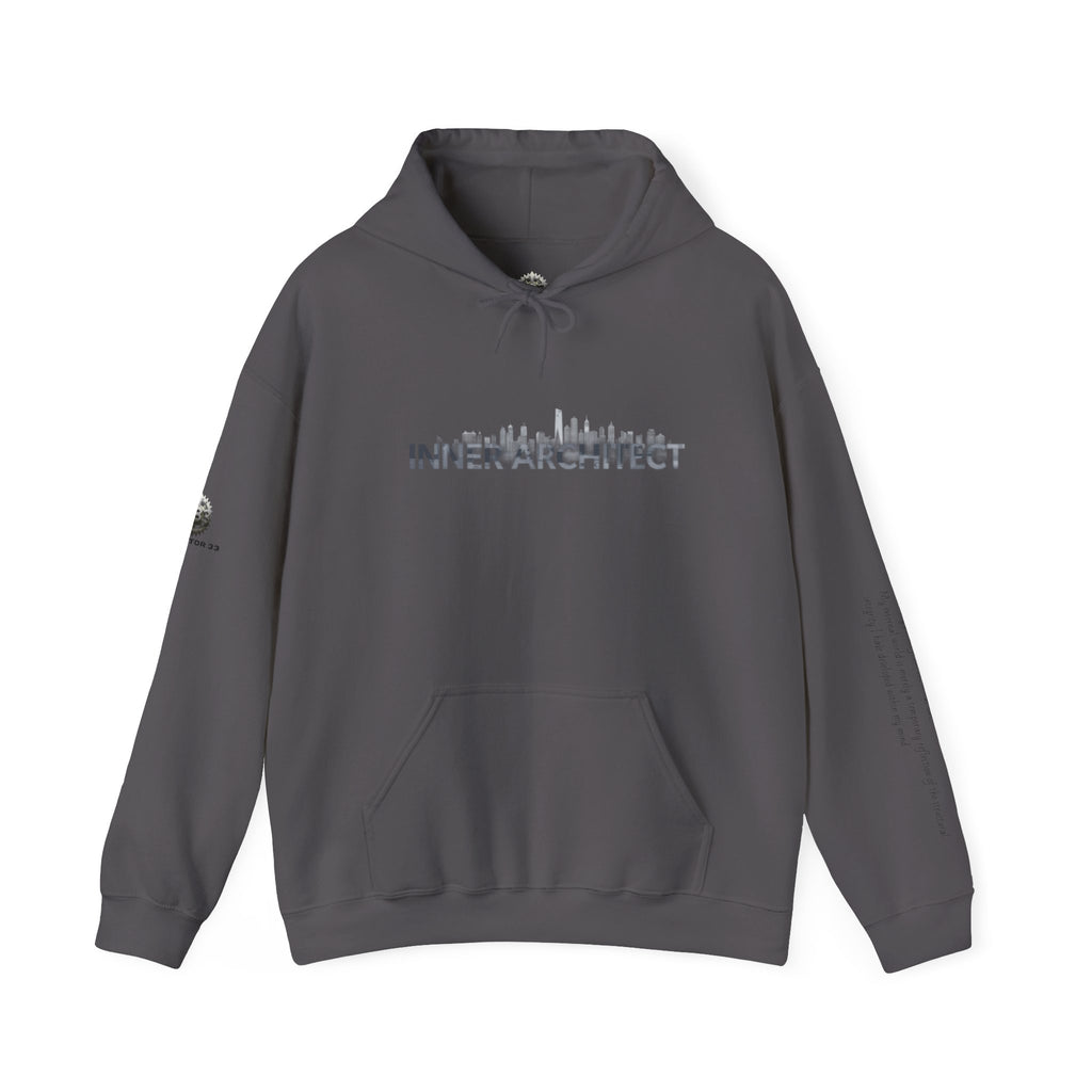 "Inner Architect" Hoodie Sweatshirt- Sleeve Printed Affirmation