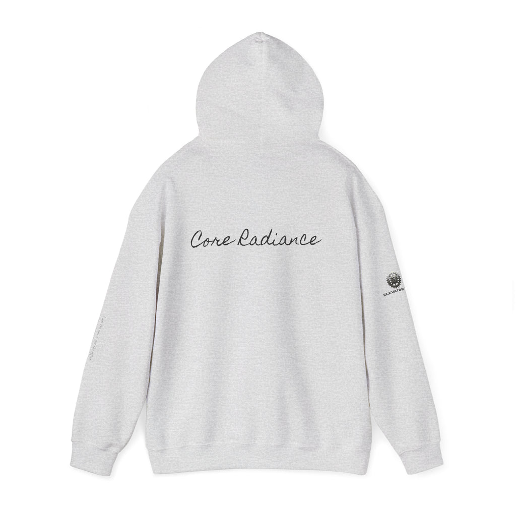 “Core Radiance” Hoodie-  Sleeve Print Affirmation