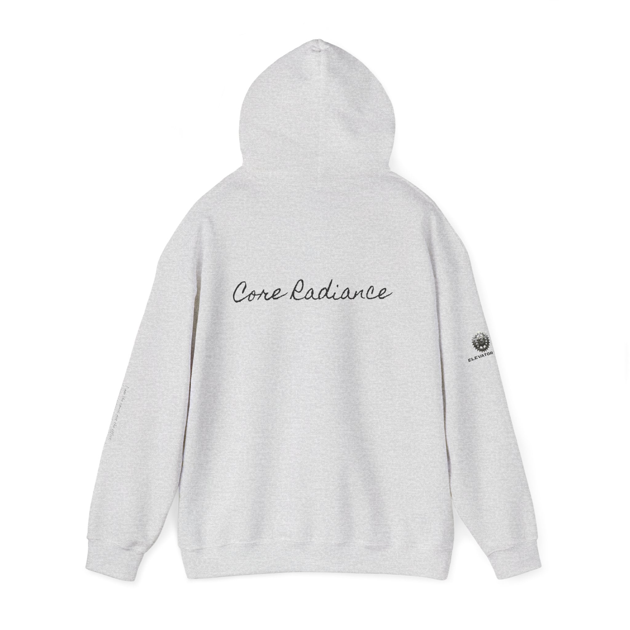 “Core Radiance” Hoodie-  Sleeve Print Affirmation