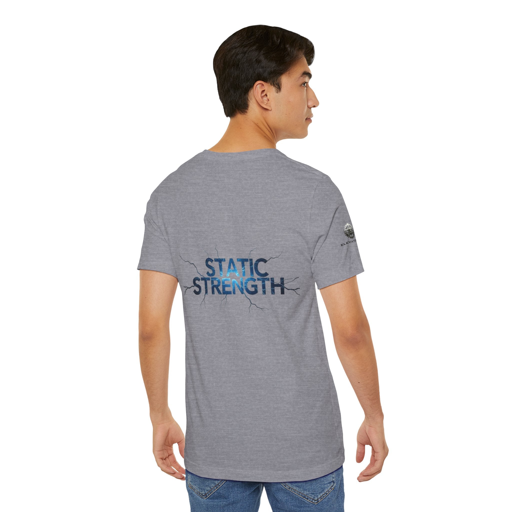 Static Strength T-Shirt — 'In the chaos, I am unmoving' Motivational Tee