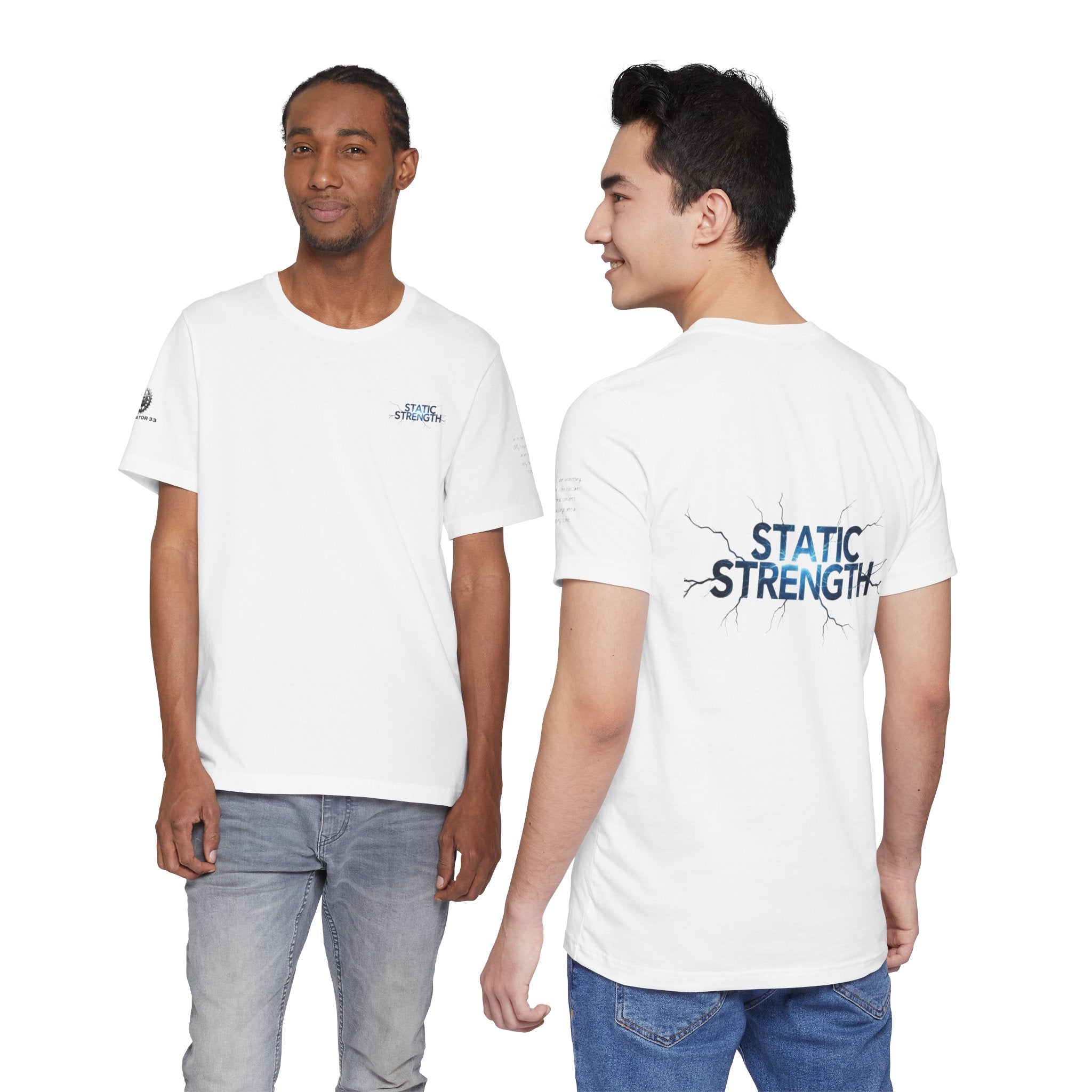 Static Strength T-Shirt — 'In the chaos, I am unmoving' Motivational Tee