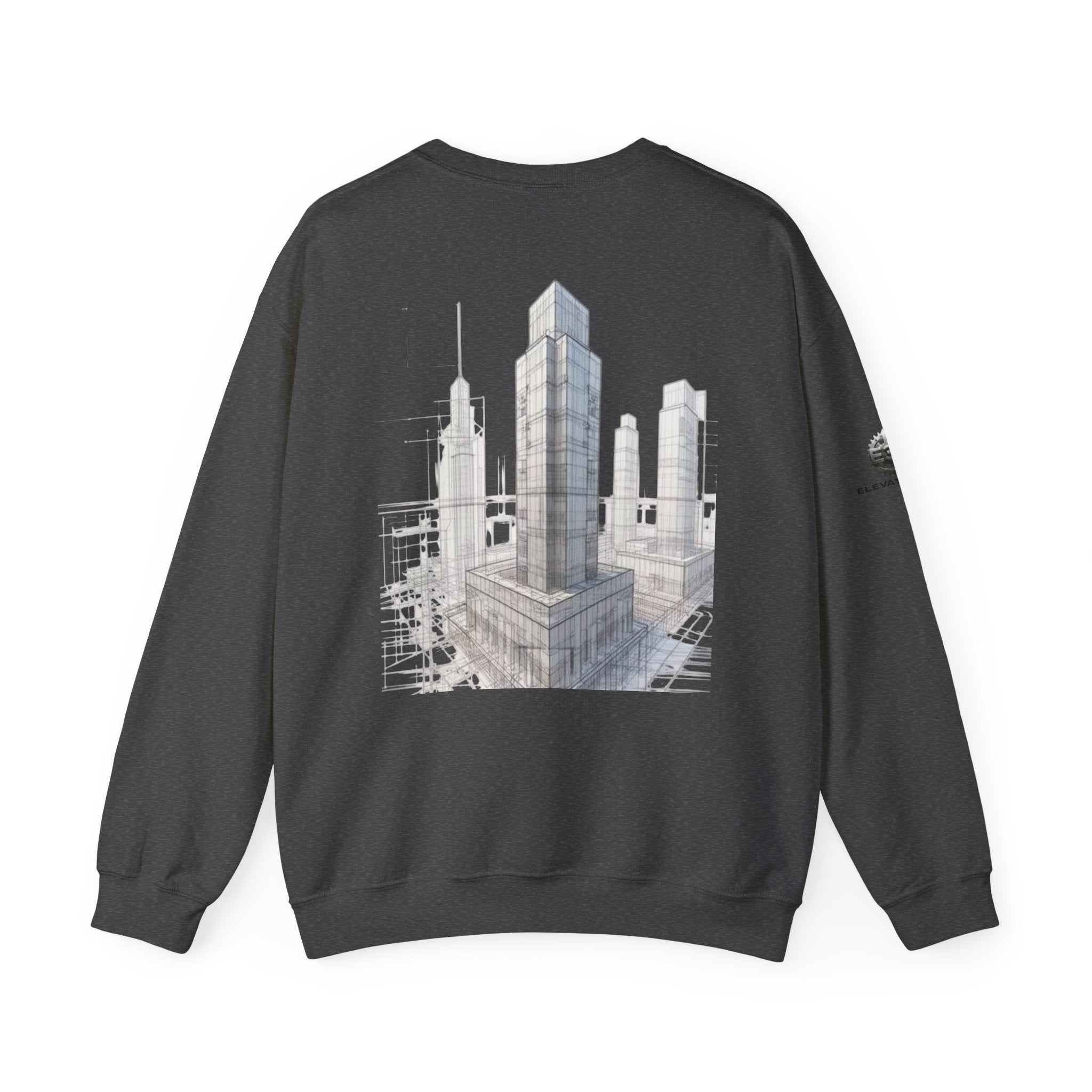 "Inner Architect" Crewneck Sweatshirt- Sleeve Printed Affirmation
