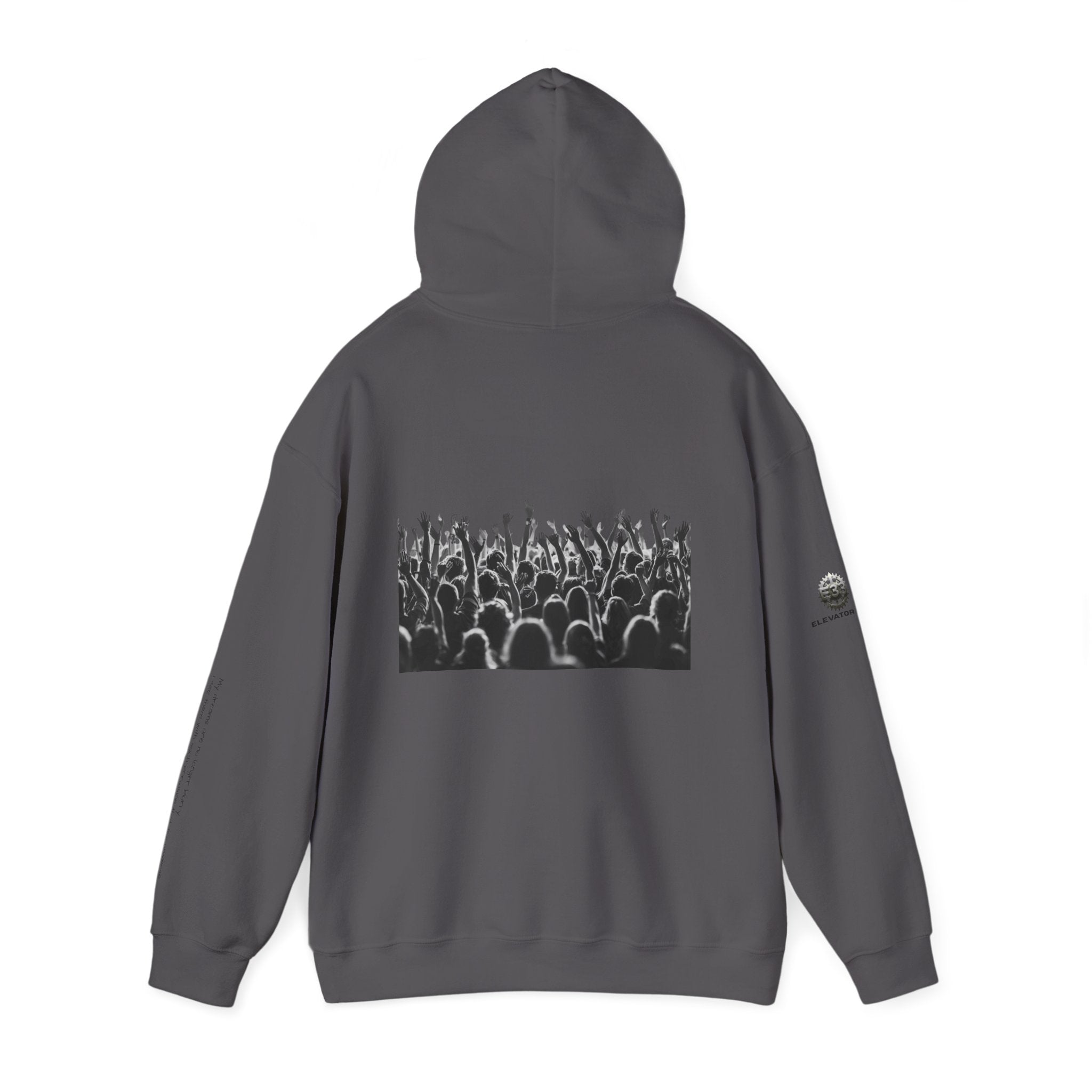 “Graphic Debut” Hoodie- Sleeve Printed Affirmation
