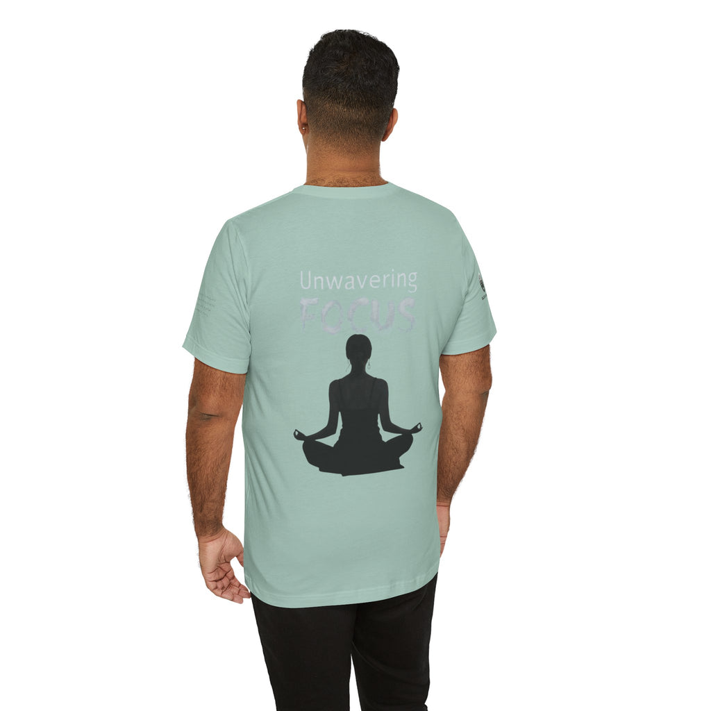Unwavering Focus Tee — Affirmation Sleeve Graphic T-Shirt