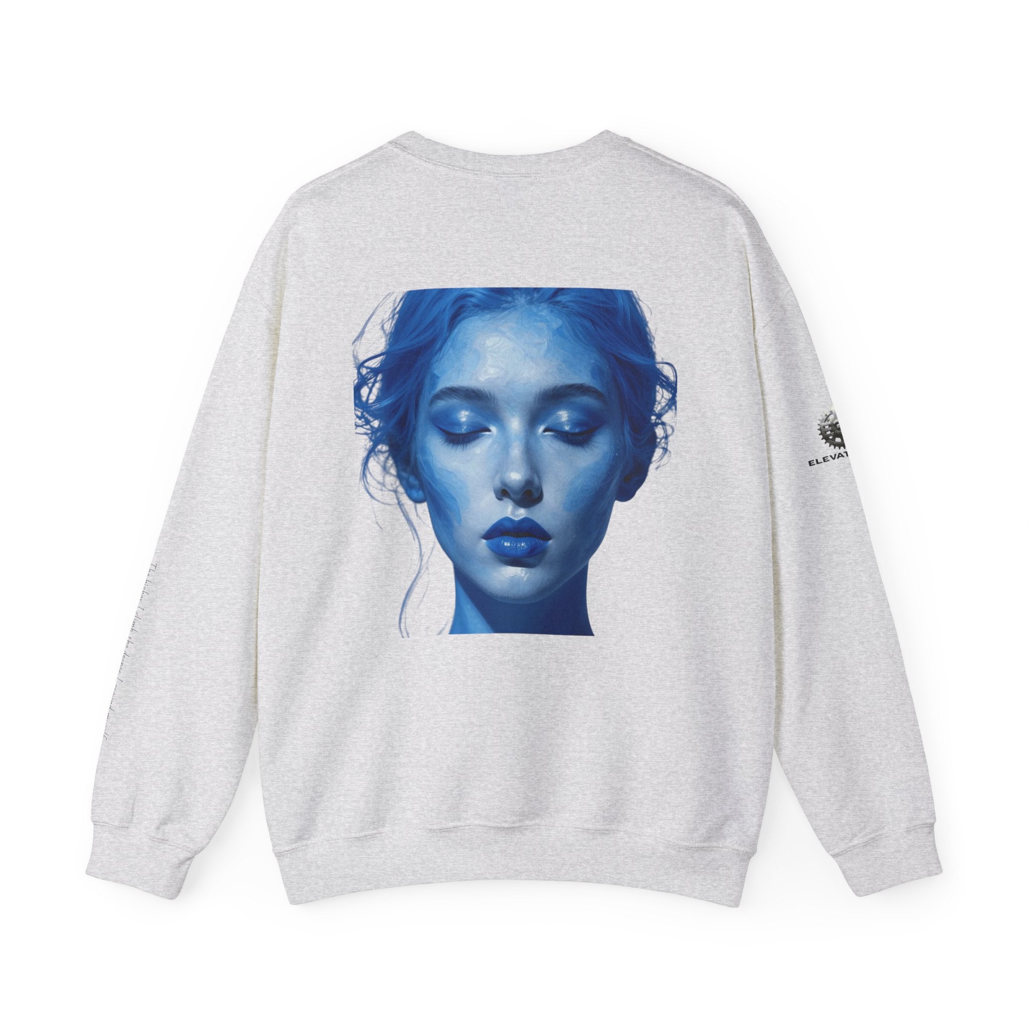 “Flow State” Crewneck Sweatshirt- Sleeve Print Affirmation