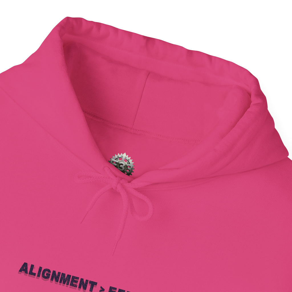 “Alignment > Effort” Hoodie - Sleeve Print Affirmation