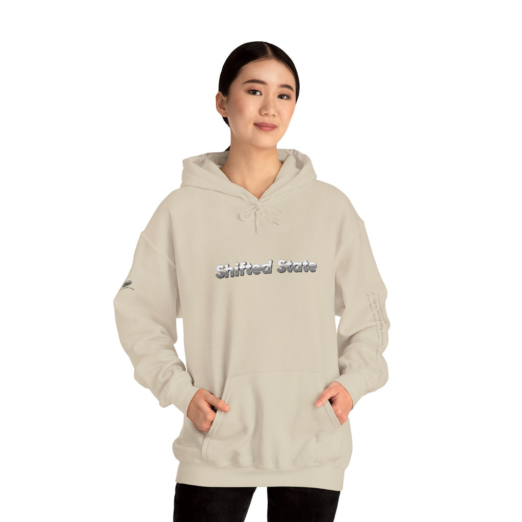 “Shifted State” Hoodie- Sleeve Print Affirmation