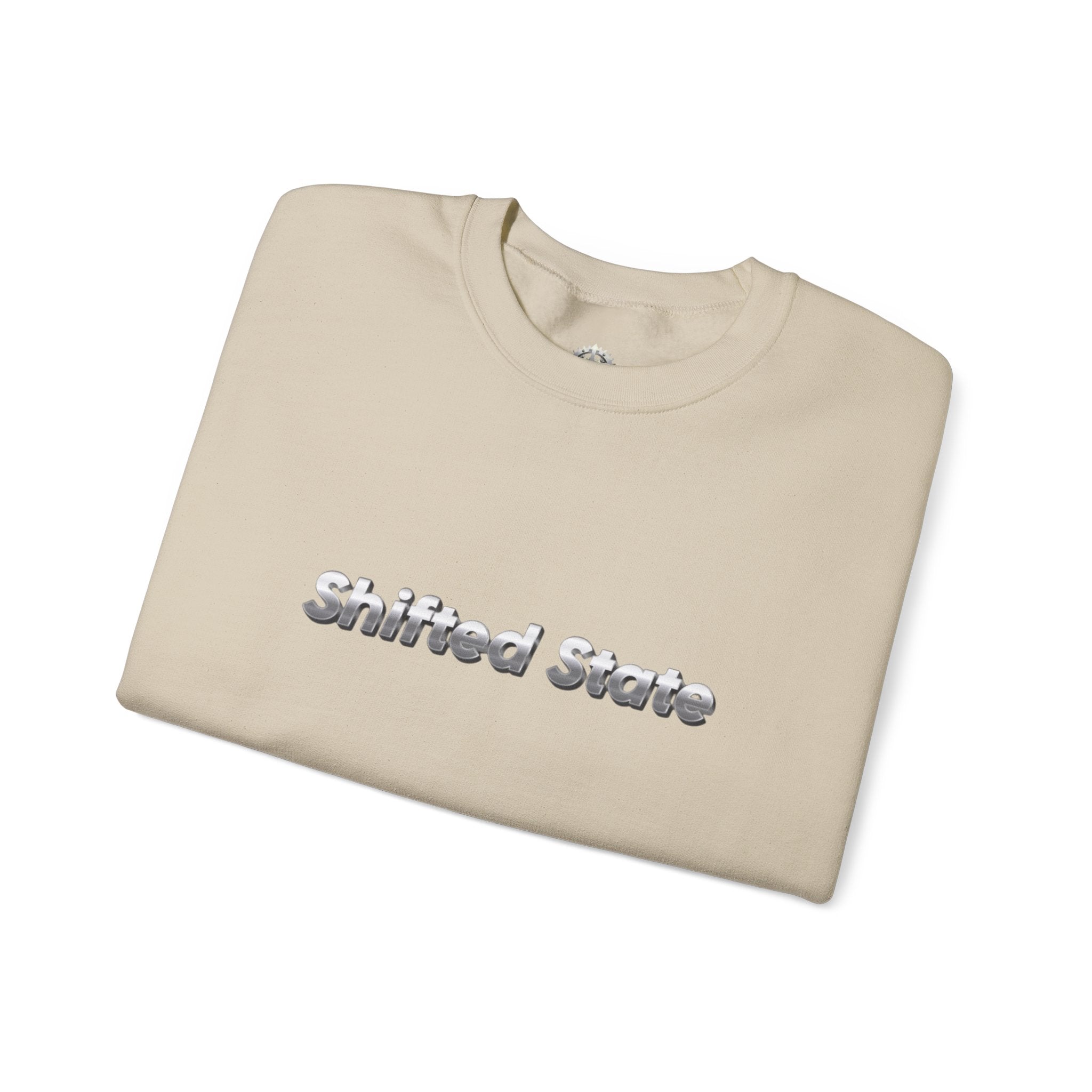 “Shifted State” Crewneck Sweatshirt- Sleeve Print Affirmation