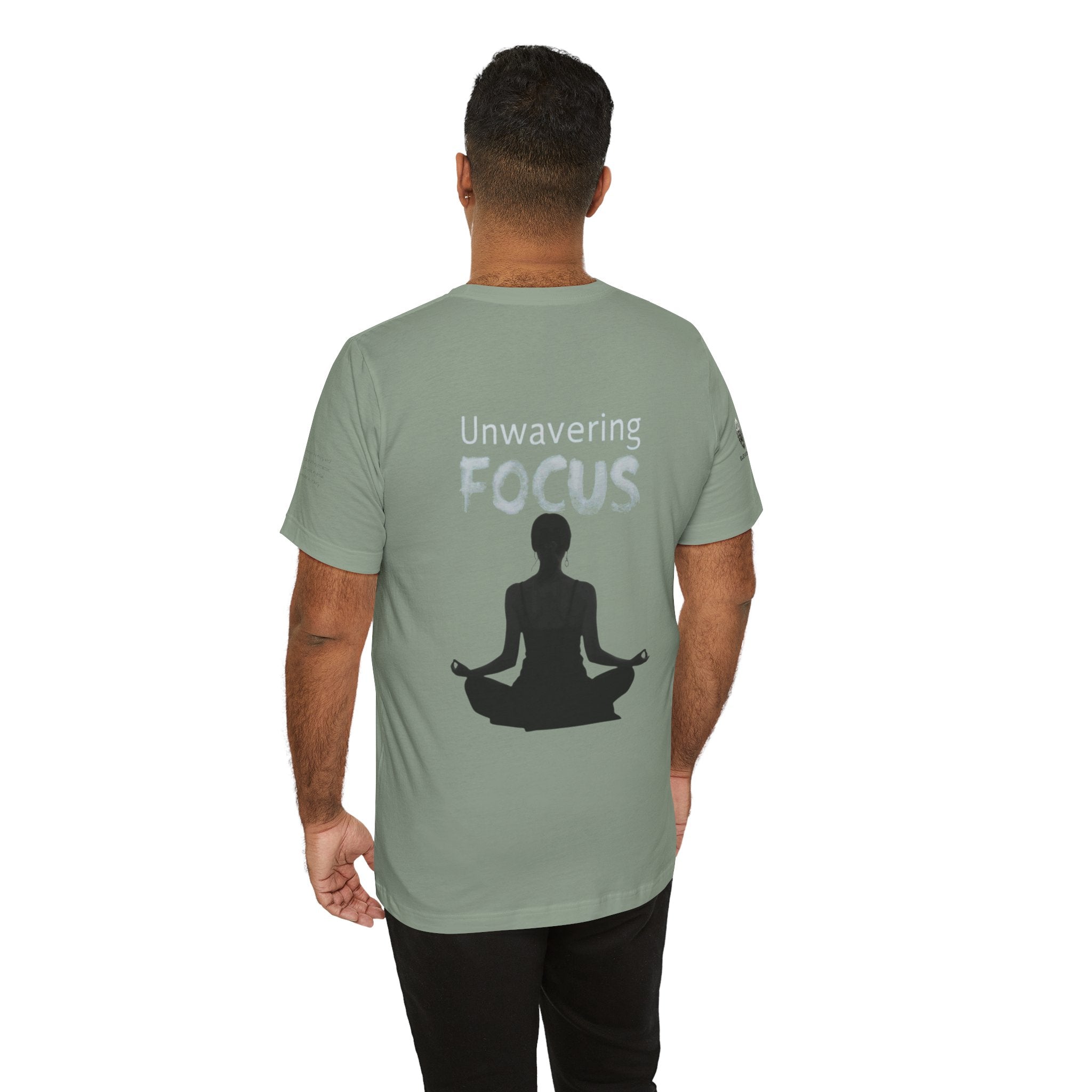 Unwavering Focus Tee — Affirmation Sleeve Graphic T-Shirt