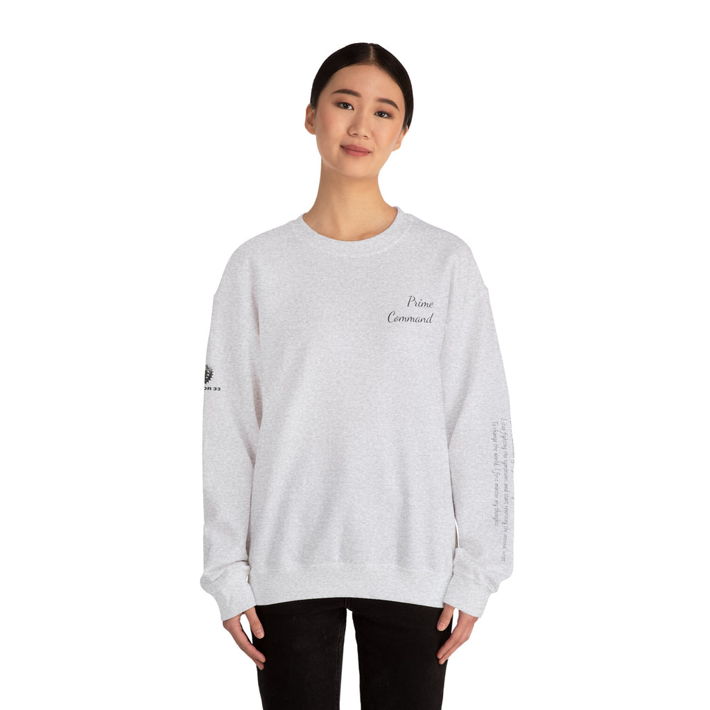 “Prime Command” Hoodie- Sleeve Print Affirmation