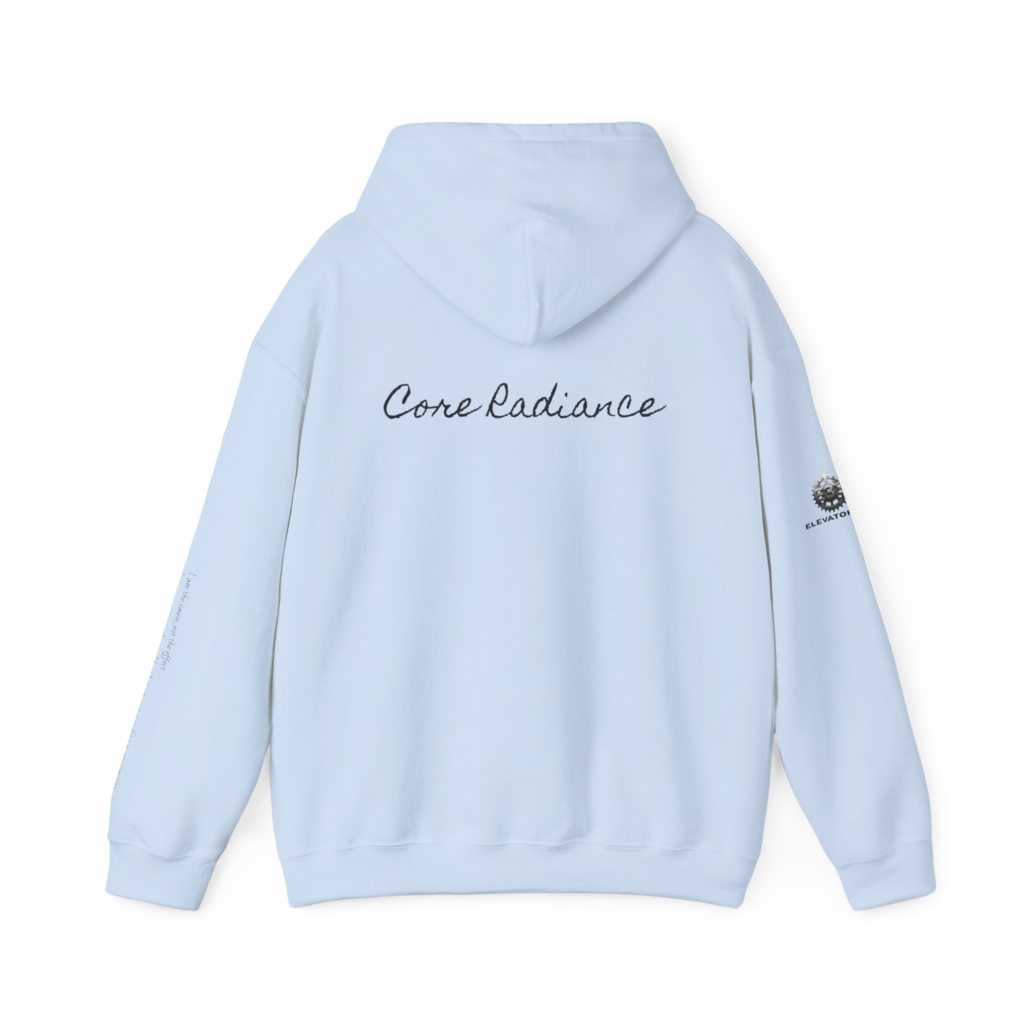 “Core Radiance” Hoodie-  Sleeve Print Affirmation