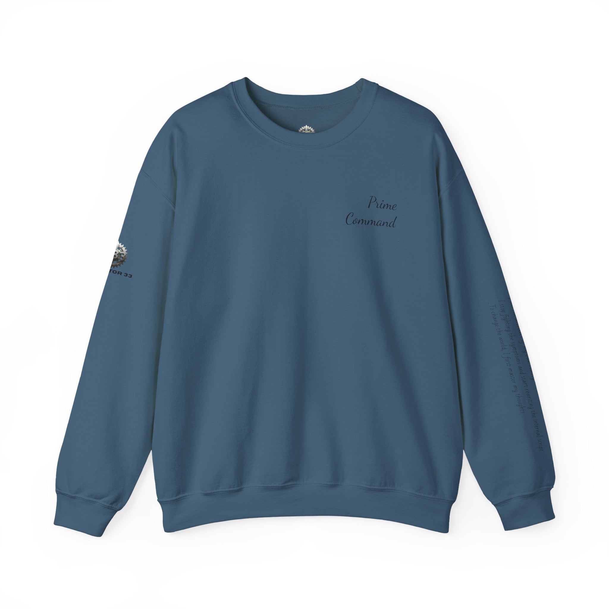 “Prime Command” Hoodie- Sleeve Print Affirmation