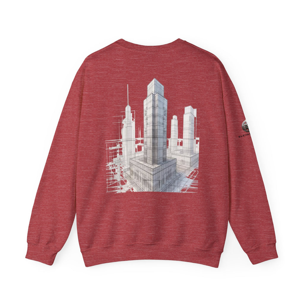 "Inner Architect" Crewneck Sweatshirt- Sleeve Printed Affirmation