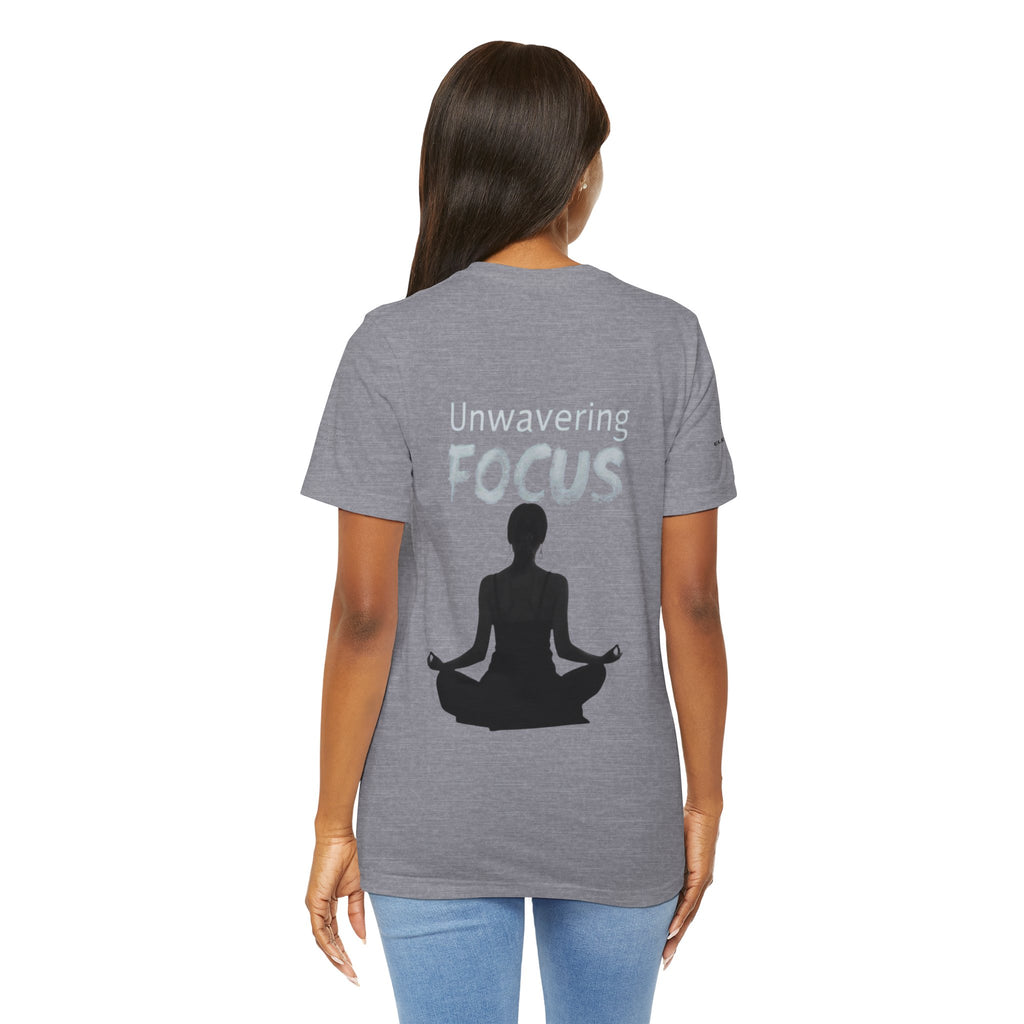 Unwavering Focus Tee — Affirmation Sleeve Graphic T-Shirt