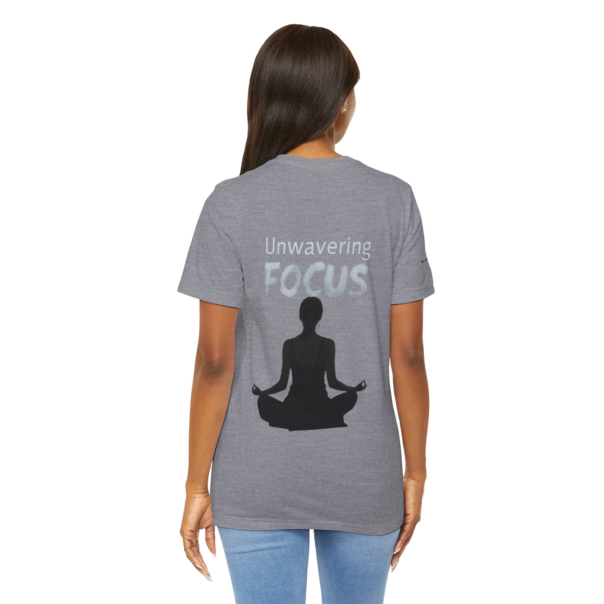 Unwavering Focus Tee — Affirmation Sleeve Graphic T-Shirt