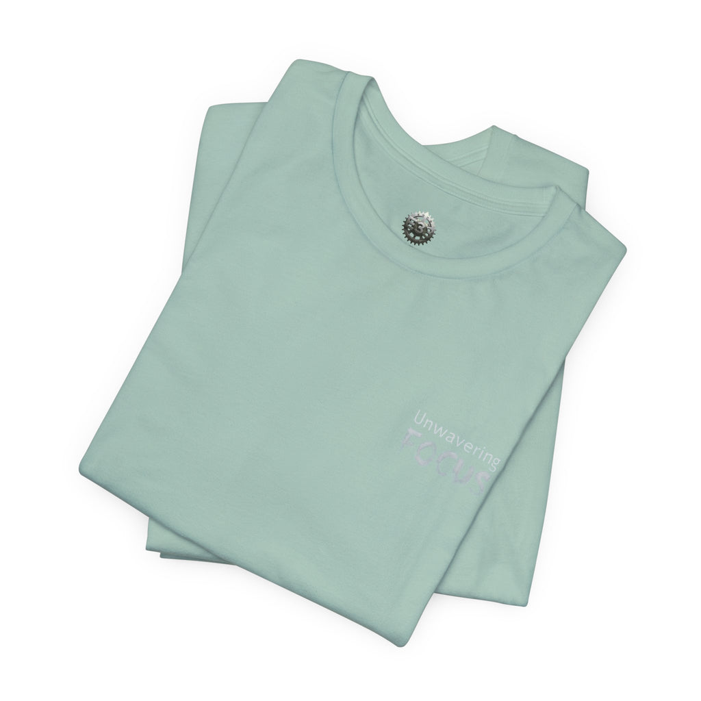 Unwavering Focus Tee — Affirmation Sleeve Graphic T-Shirt