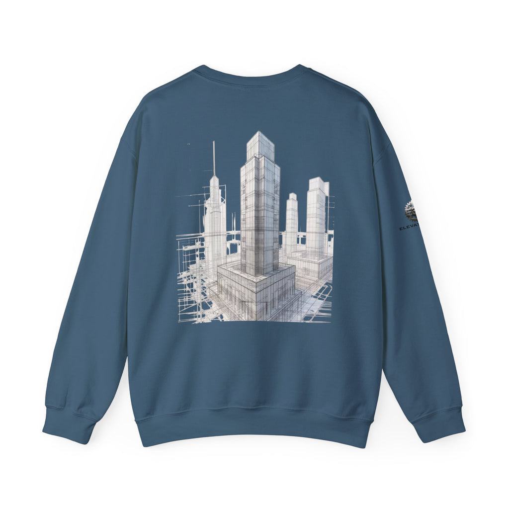 "Inner Architect" Crewneck Sweatshirt- Sleeve Printed Affirmation