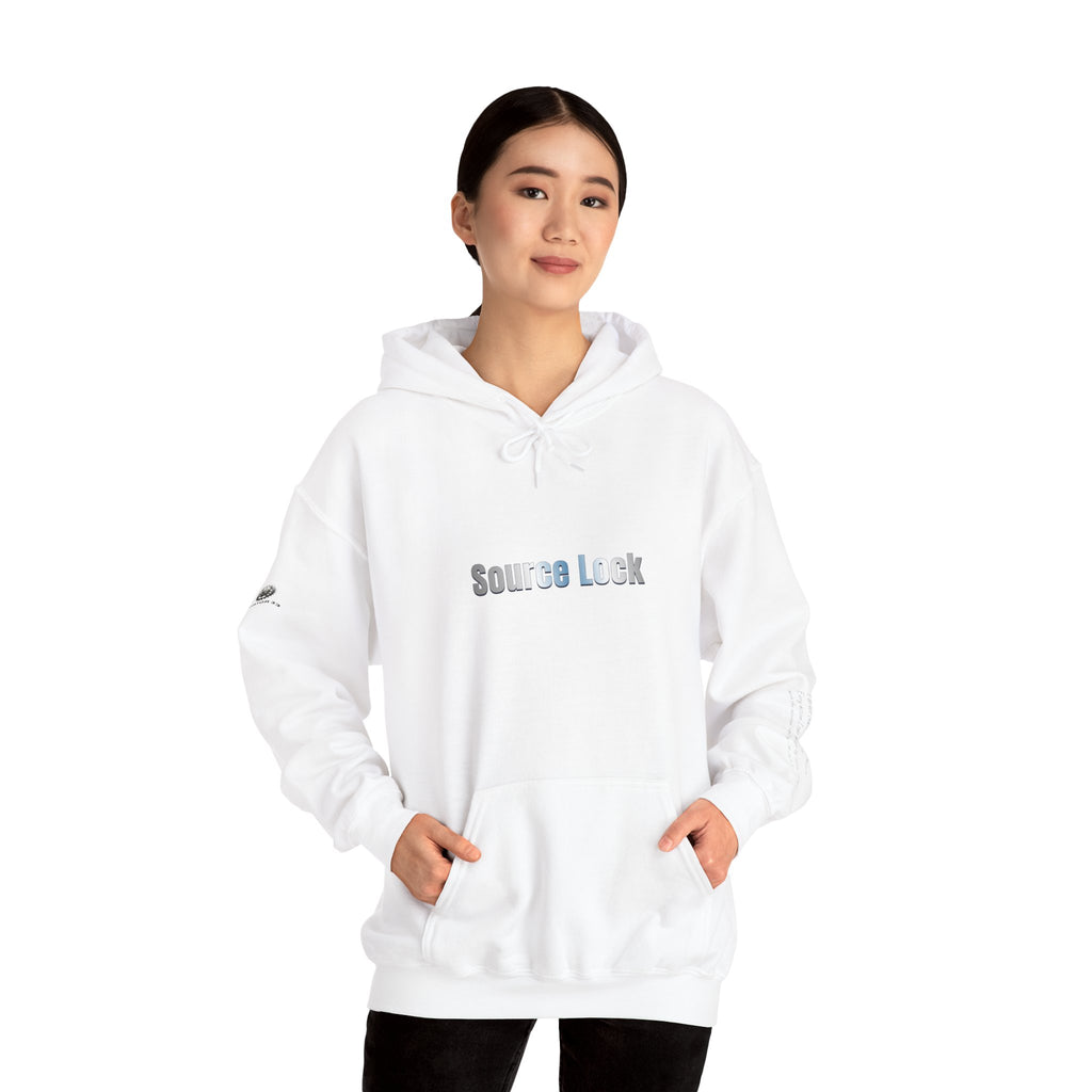“Source Lock” Hoodie Sweatshirt- Sleeve Print Affirmation