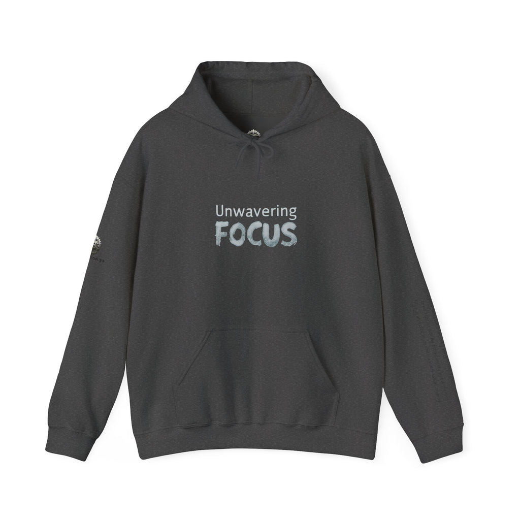 “Unwavering Focus” Hoodie- Sleeve Print Affirmation
