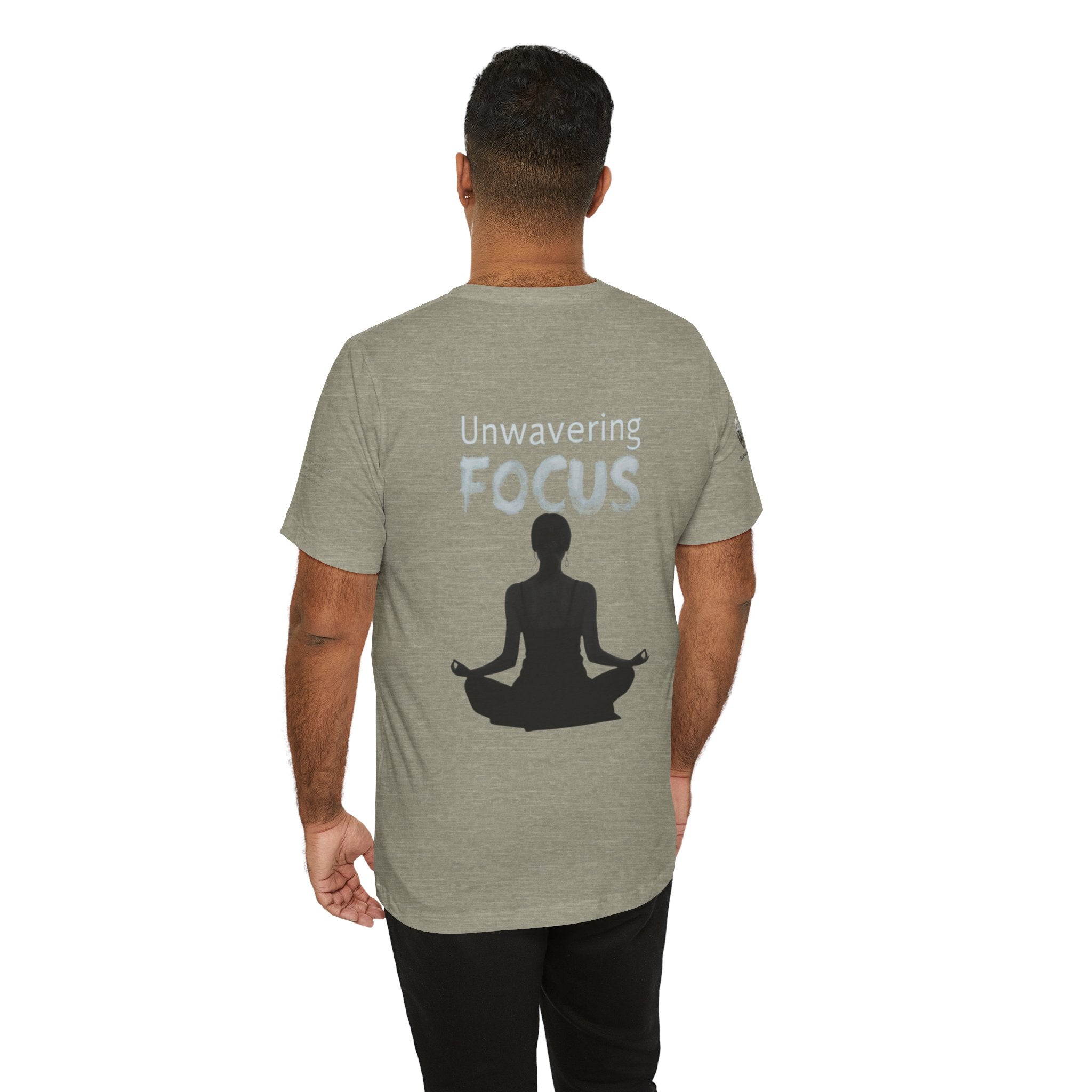 Unwavering Focus Tee — Affirmation Sleeve Graphic T-Shirt