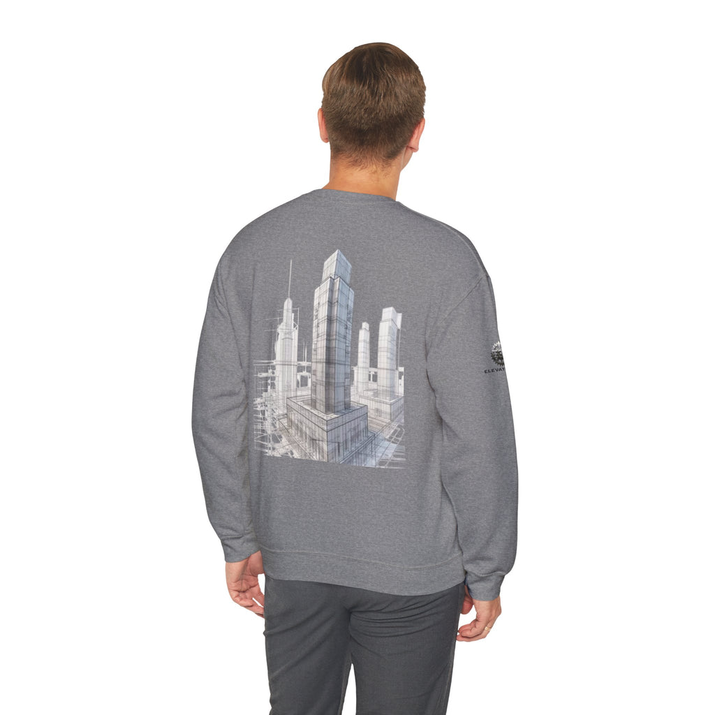 "Inner Architect" Crewneck Sweatshirt- Sleeve Printed Affirmation