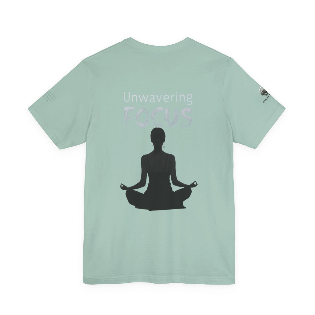 Unwavering Focus Tee — Affirmation Sleeve Graphic T-Shirt