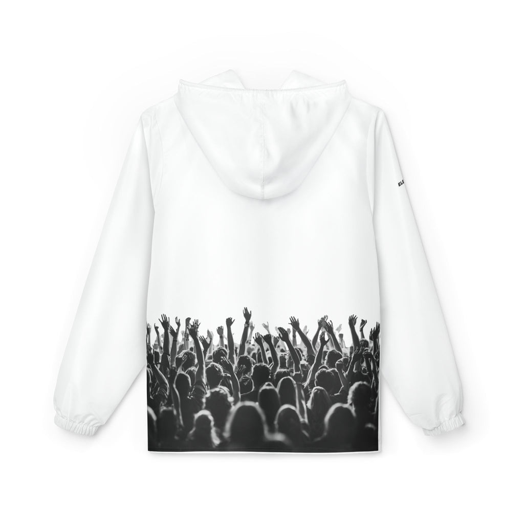 Copy of Graphic Debut Windbreaker Jacket — Elevator33 Logo, Cheering Crowd Back Print