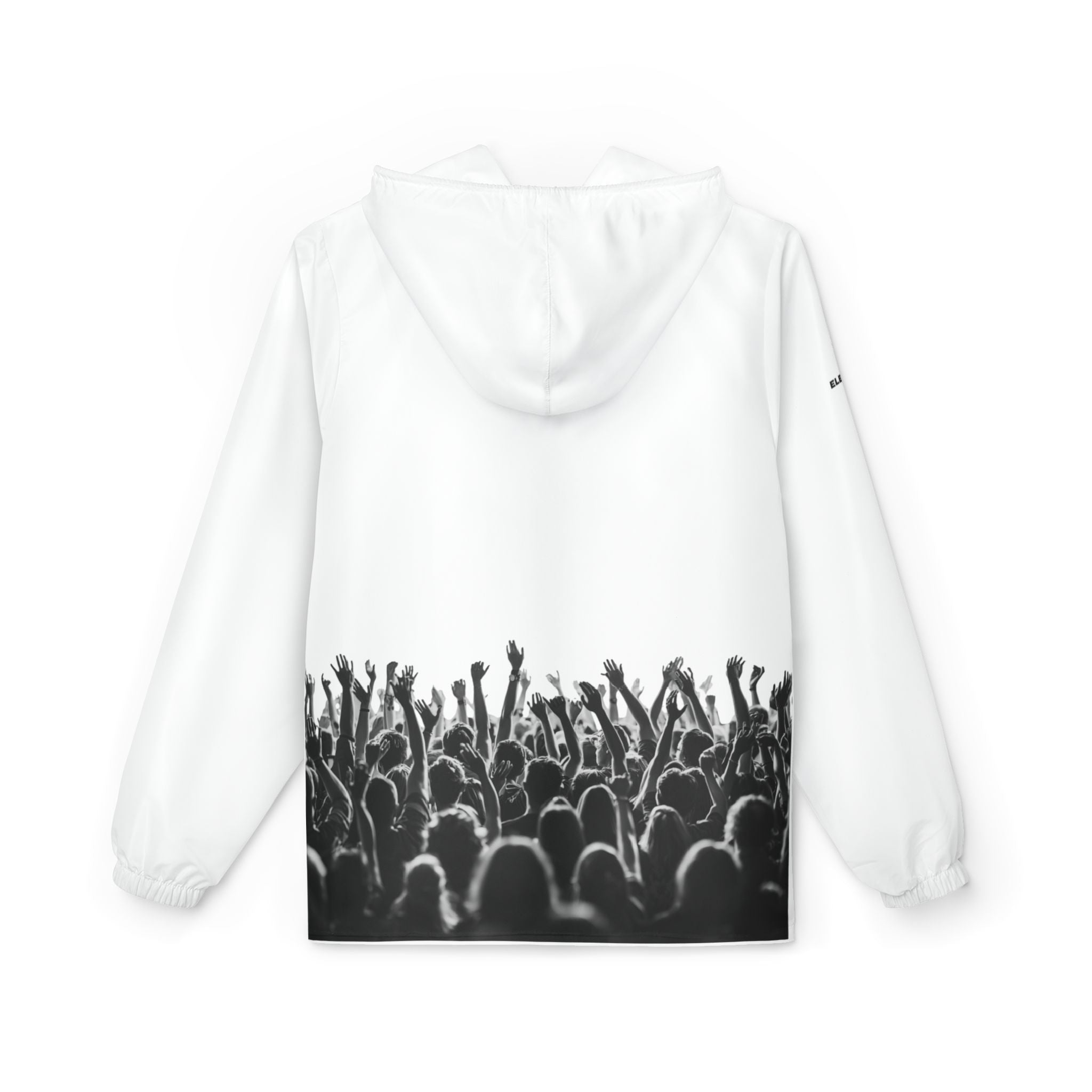 Copy of Graphic Debut Windbreaker Jacket — Elevator33 Logo, Cheering Crowd Back Print