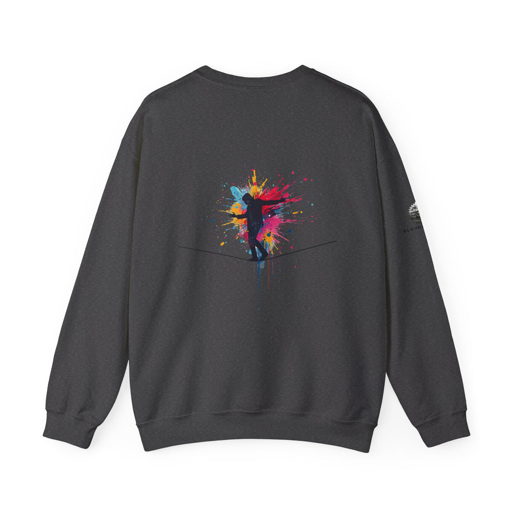 “Alignment > Effort” Crewneck Sweatshirt- Sleeve Print Affirmation