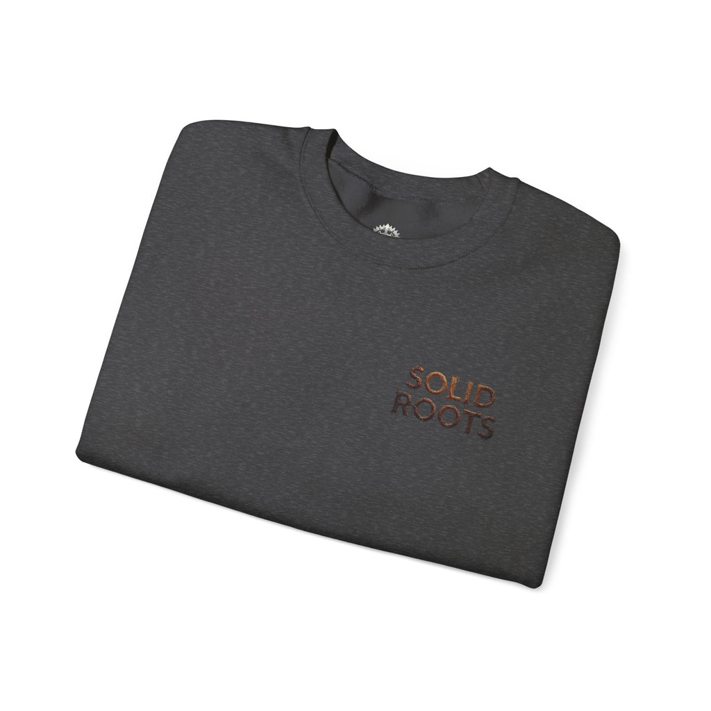 "Solid Roots" Crewneck - Heavyweight Sleeve Print Sweatshirt
