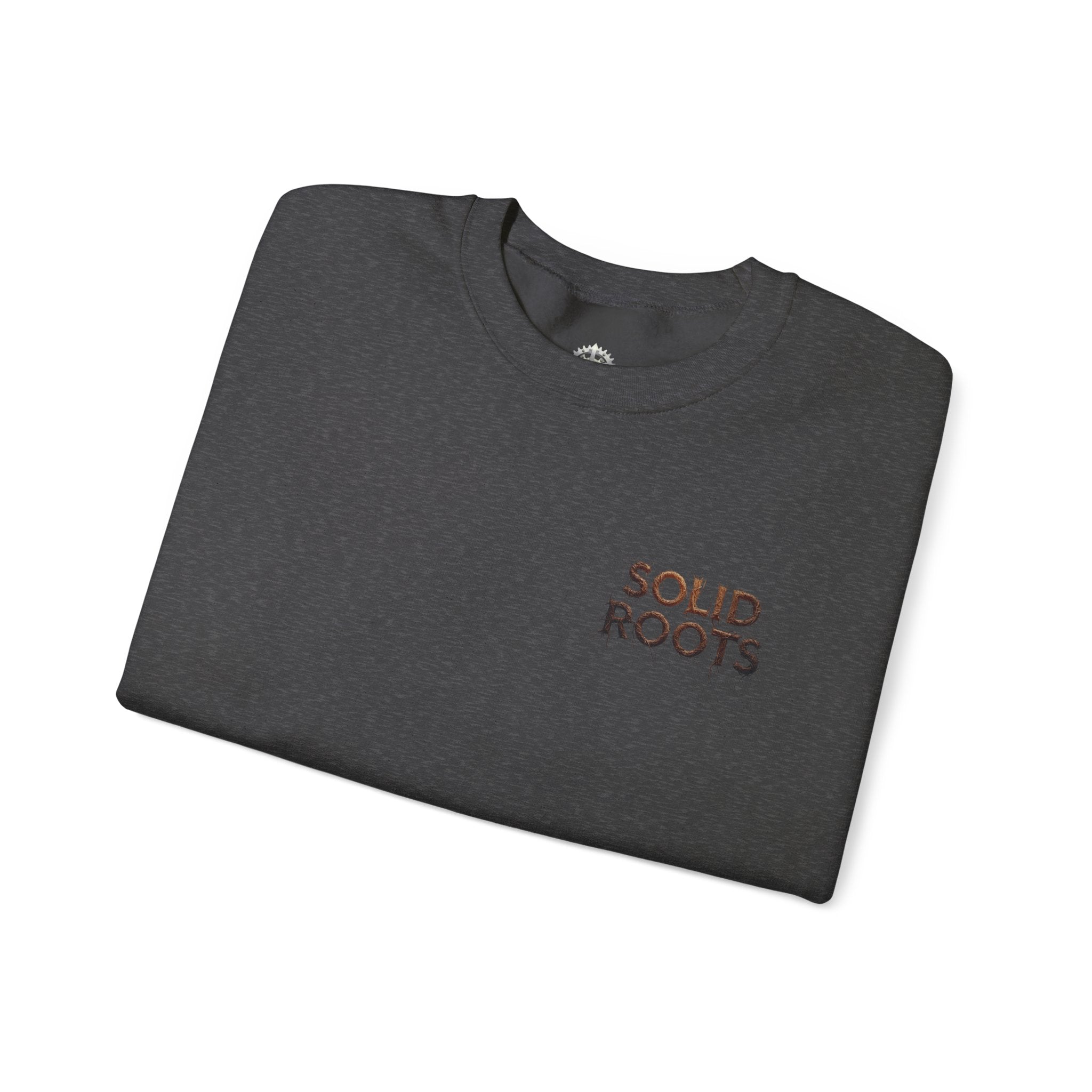"Solid Roots" Crewneck - Heavyweight Sleeve Print Sweatshirt
