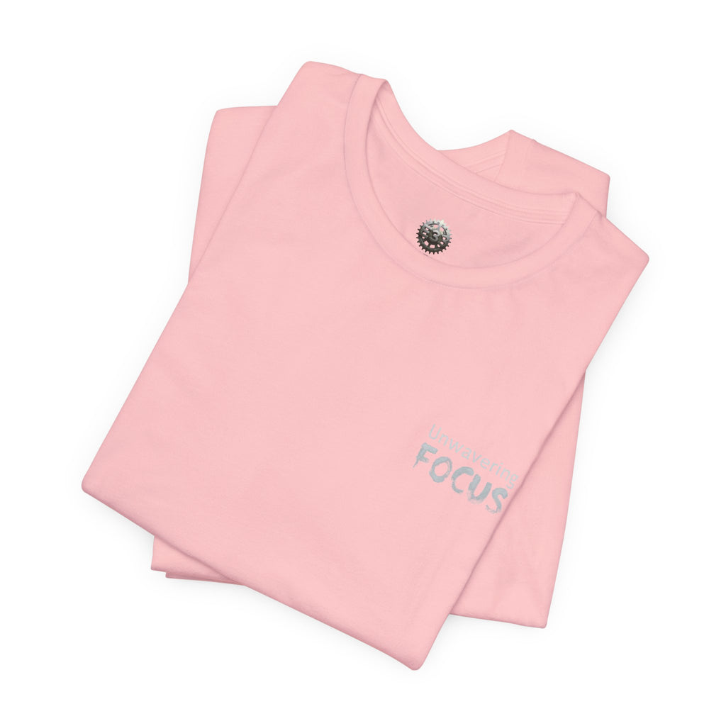 Unwavering Focus Tee — Affirmation Sleeve Graphic T-Shirt
