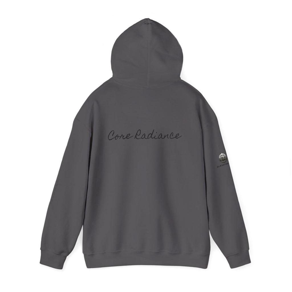 “Core Radiance” Hoodie-  Sleeve Print Affirmation