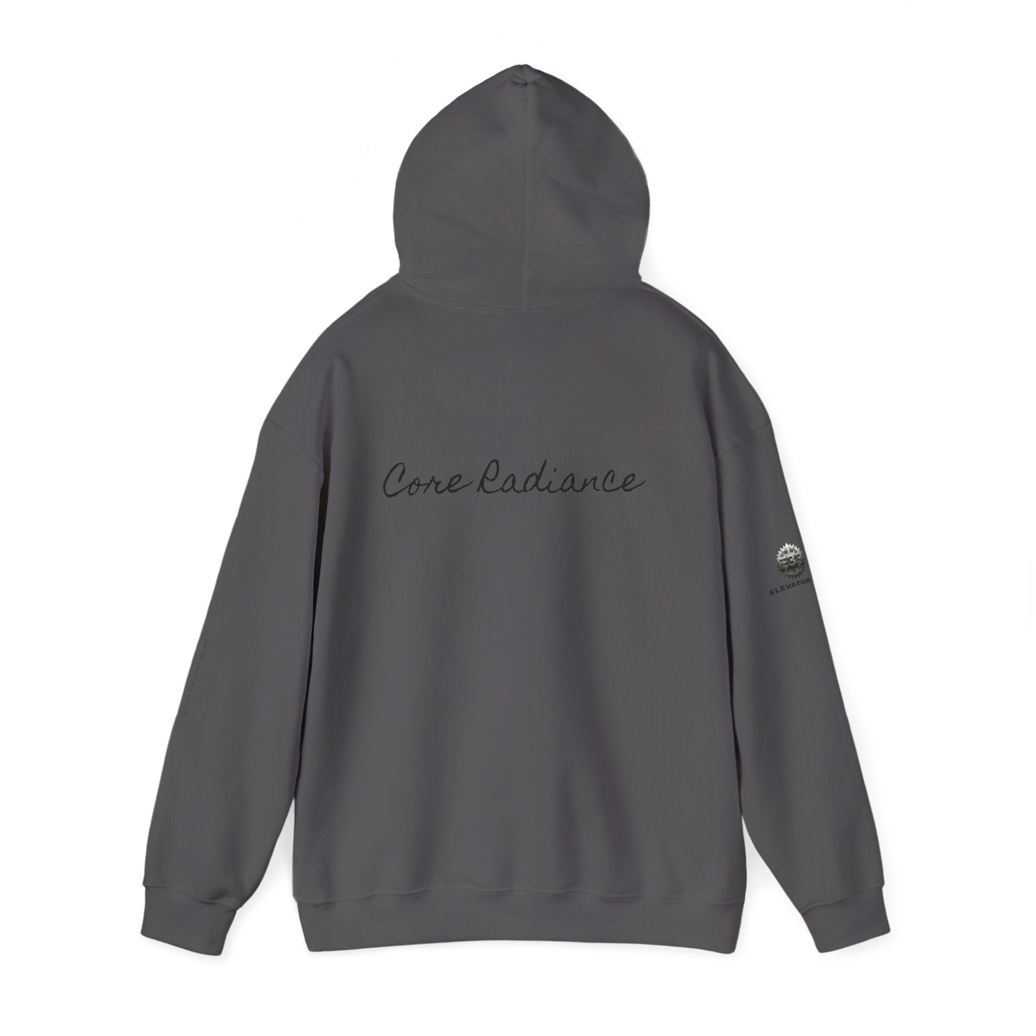 “Core Radiance” Hoodie-  Sleeve Print Affirmation