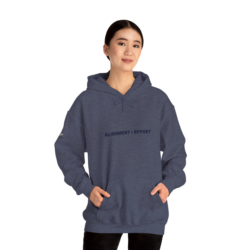 “Alignment > Effort” Hoodie - Sleeve Print Affirmation