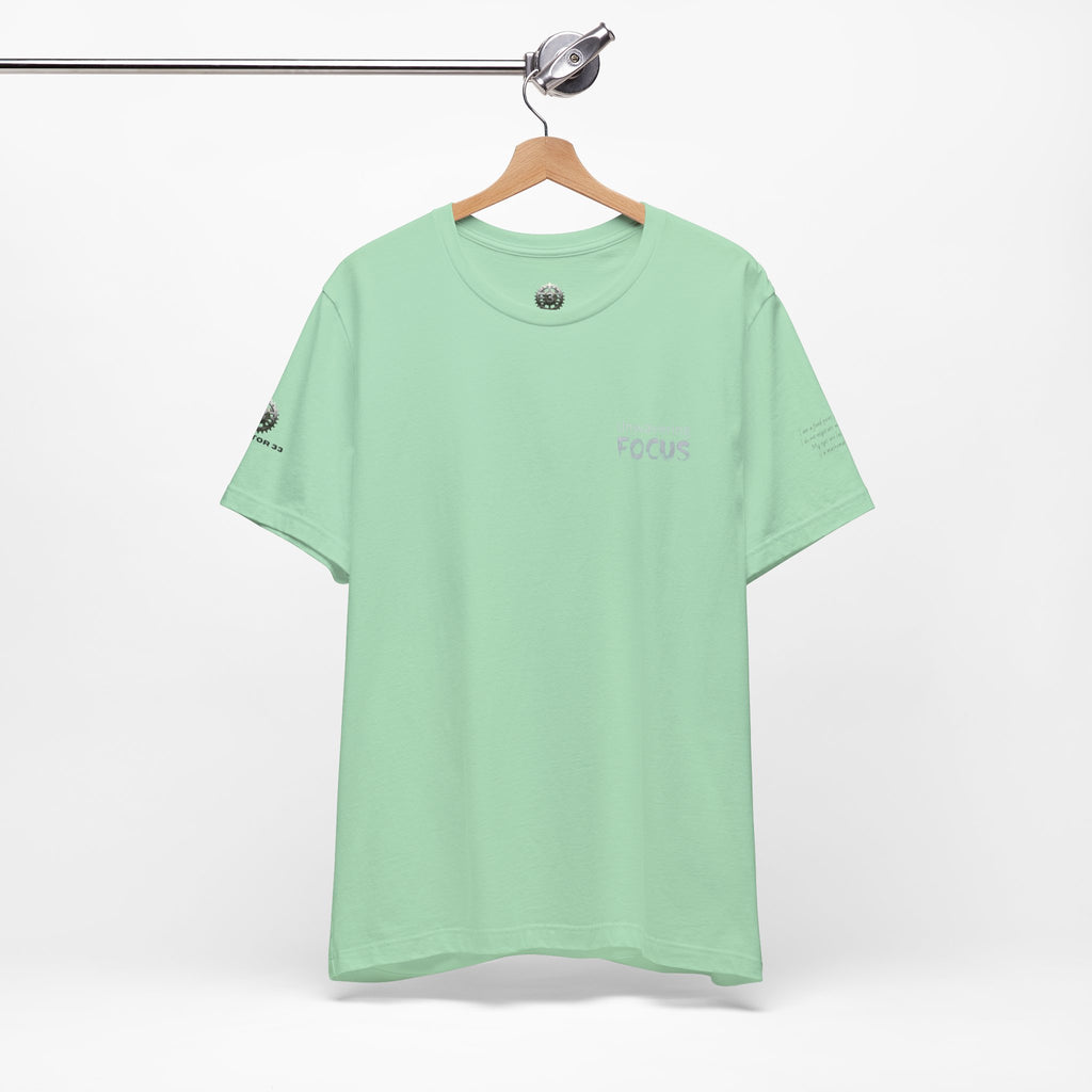 Unwavering Focus Tee — Affirmation Sleeve Graphic T-Shirt