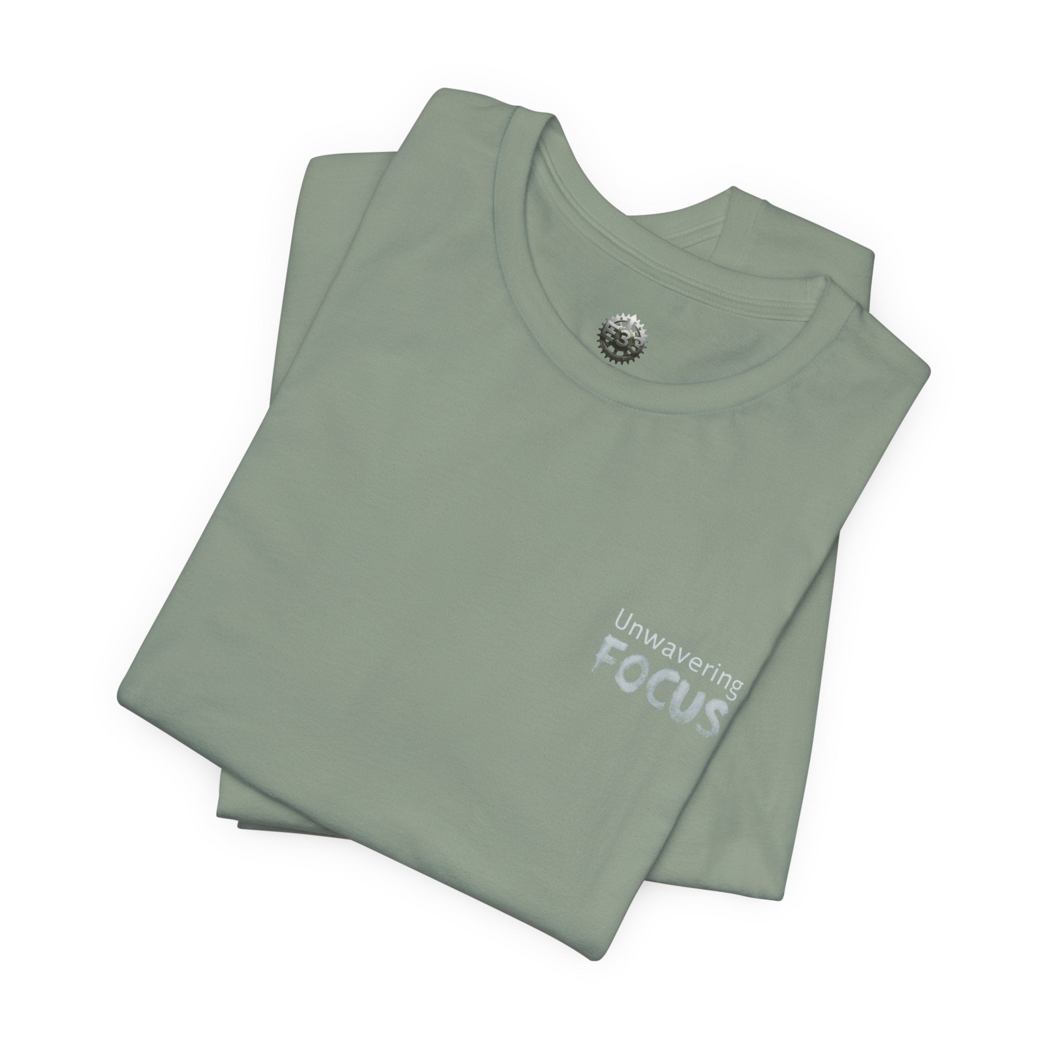 Unwavering Focus Tee — Affirmation Sleeve Graphic T-Shirt