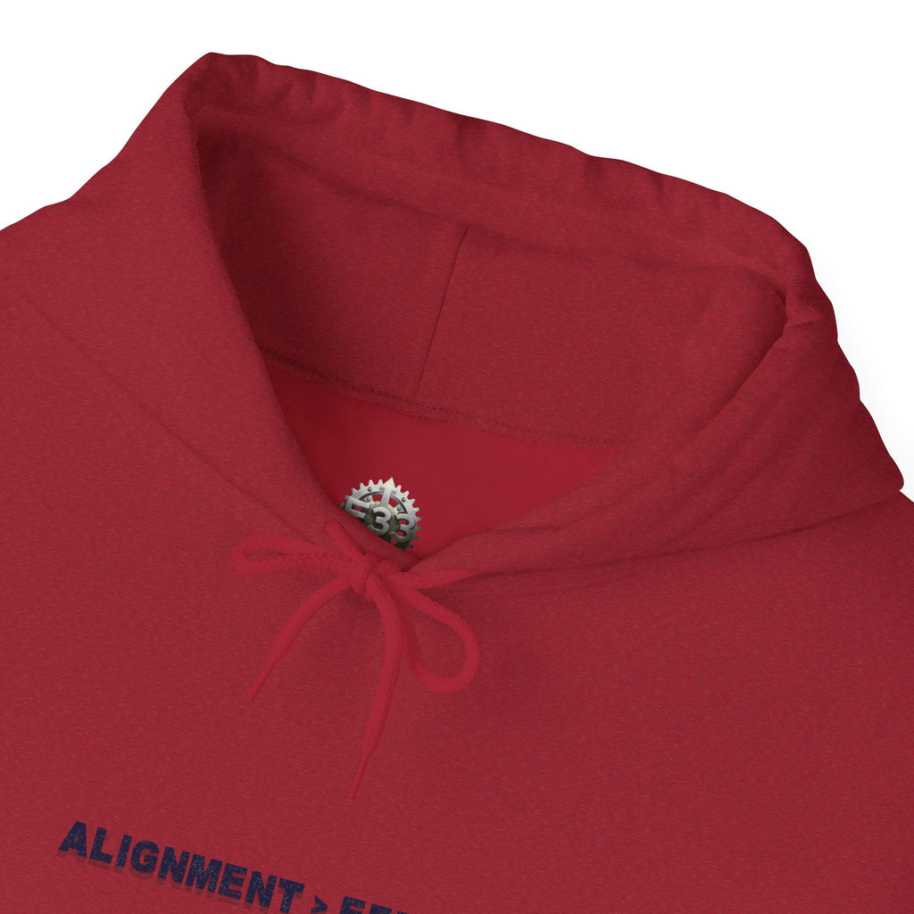 “Alignment > Effort” Hoodie - Sleeve Print Affirmation