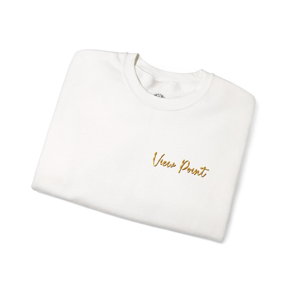 "View Point" Crewneck - Heavyweight Sleeve Print Sweatshirt