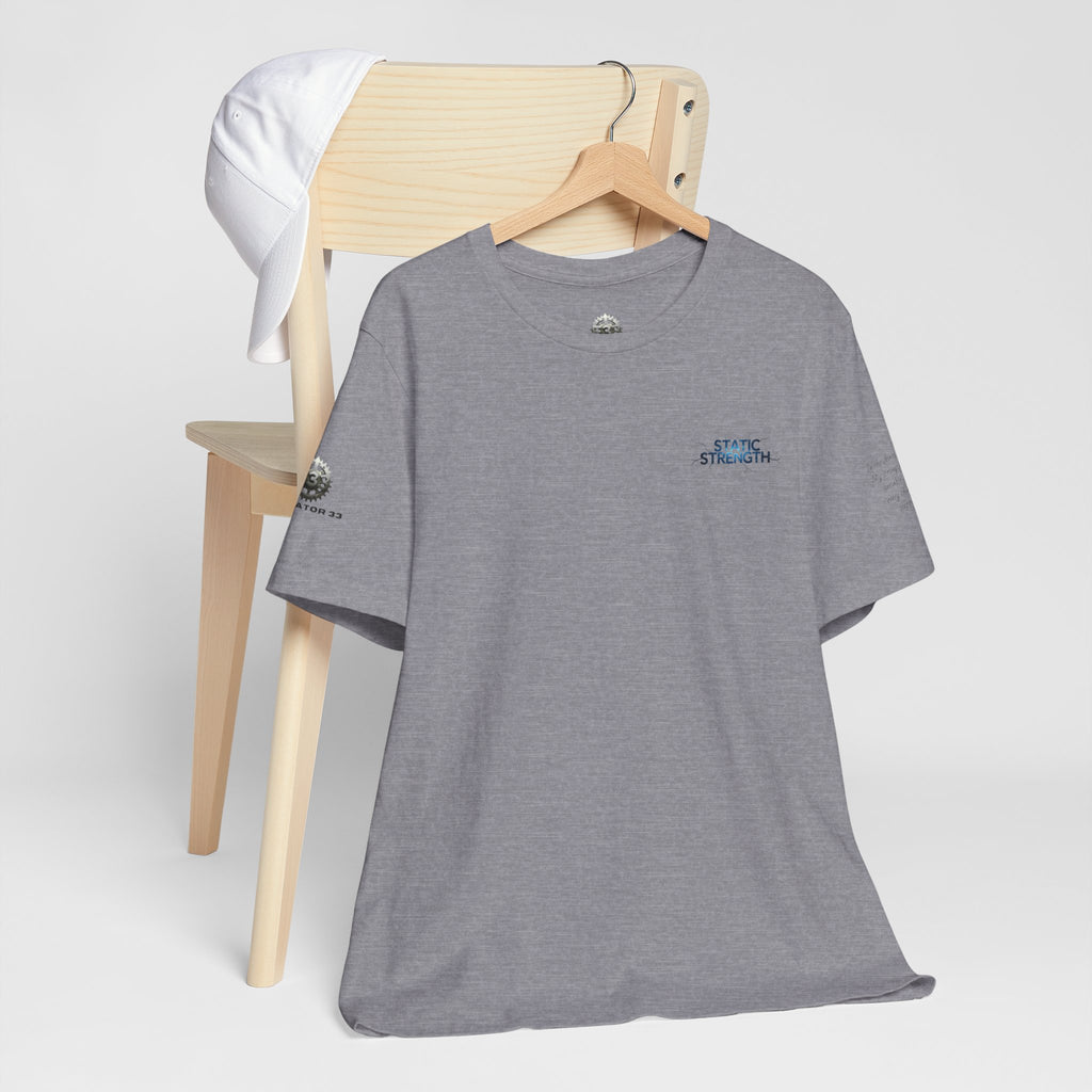 Static Strength T-Shirt — 'In the chaos, I am unmoving' Motivational Tee