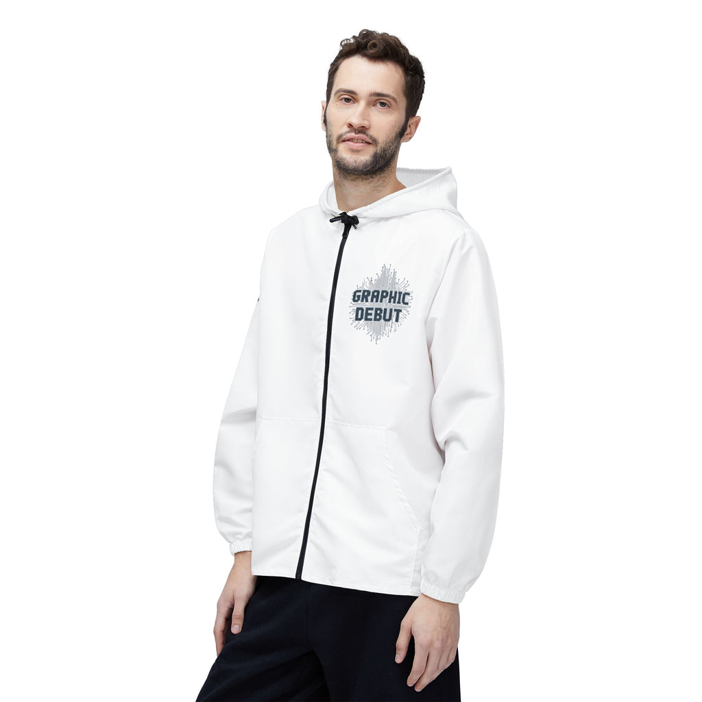 Copy of Graphic Debut Windbreaker Jacket — Elevator33 Logo, Cheering Crowd Back Print