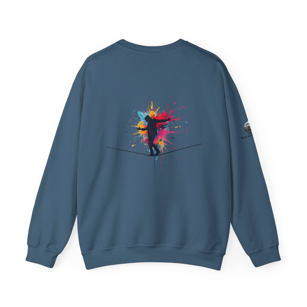 “Alignment > Effort” Crewneck Sweatshirt- Sleeve Print Affirmation
