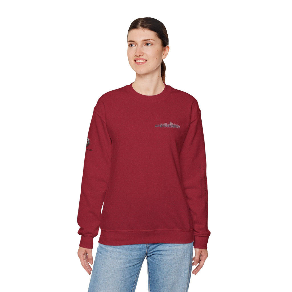 "Inner Architect" Crewneck Sweatshirt- Sleeve Printed Affirmation