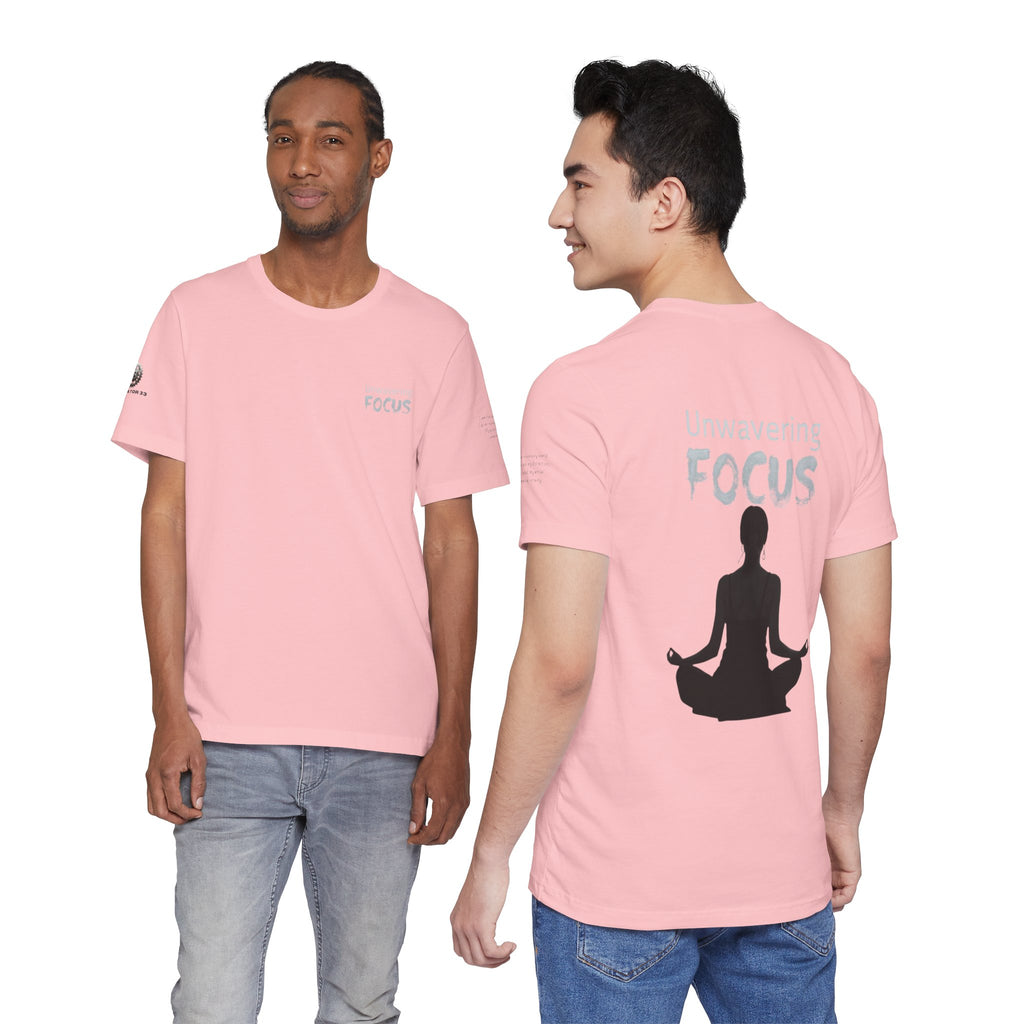 Unwavering Focus Tee — Affirmation Sleeve Graphic T-Shirt